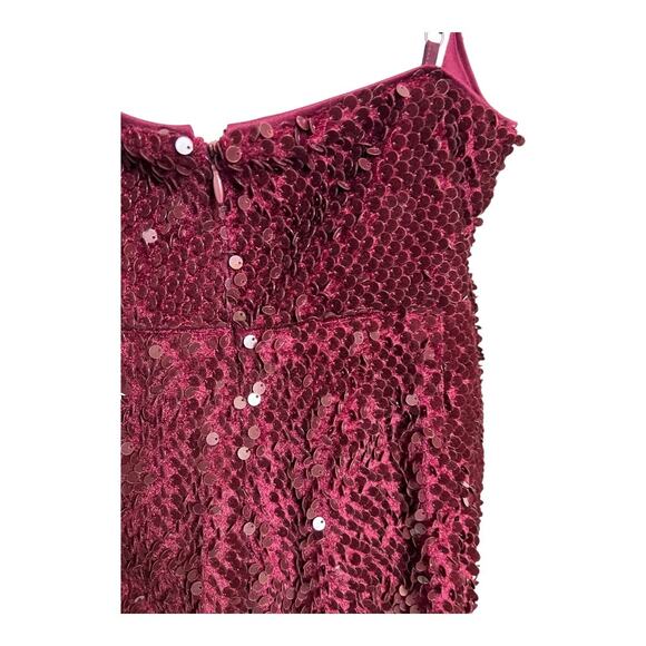 Sequined Womens Jumpsuit Romper Playsuit 0X Plus Size Skimmer Retro Disco Party - Picture 6 of 8